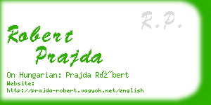 robert prajda business card